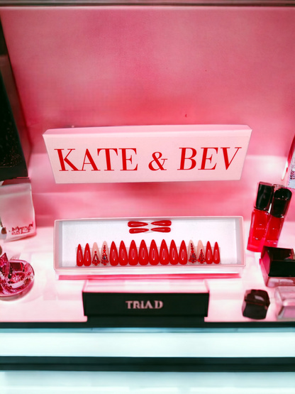 Falling In Love - Handmade Press On Nails