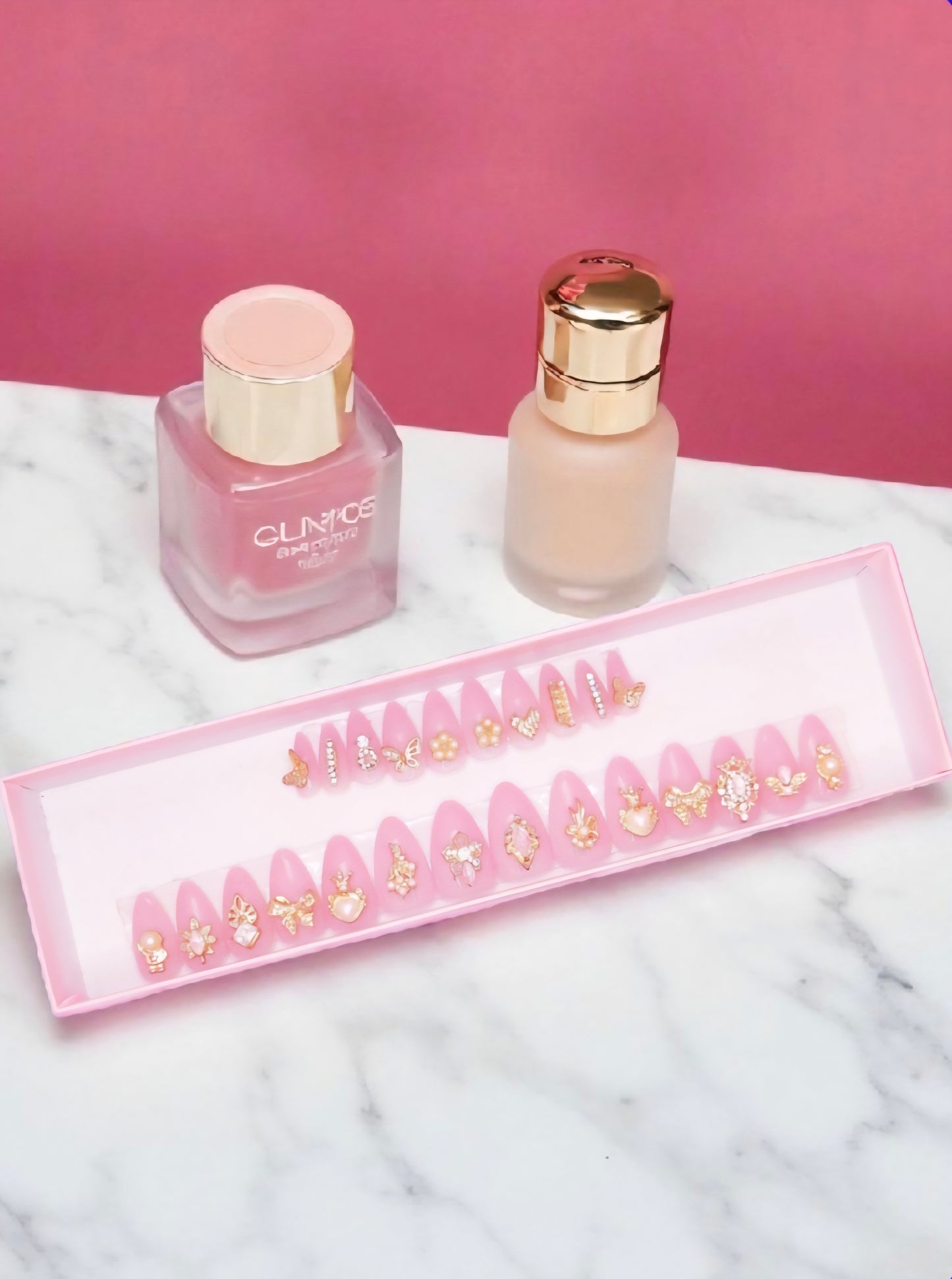 Dipped In Honey - Handmade Press On Nails