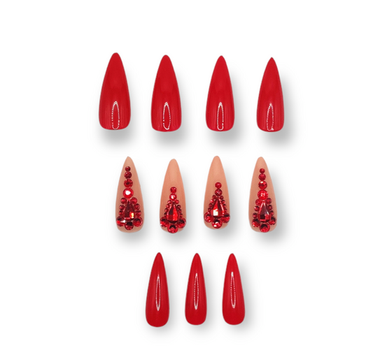 Red Press On Nails Near Me