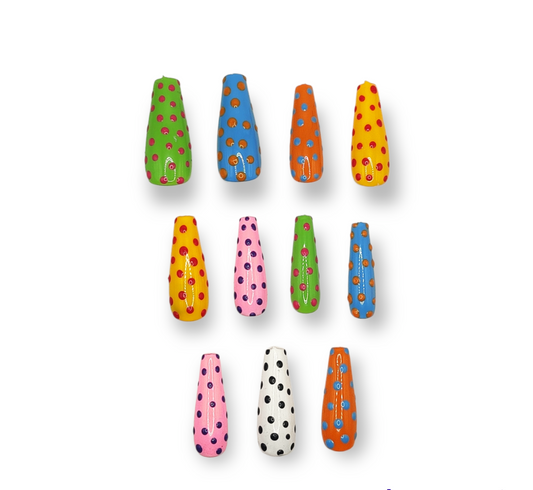 Multicolored Press On Nails Nearby 